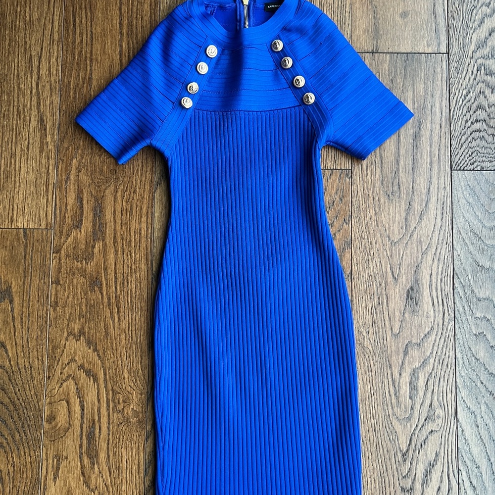 Karen Millen Military Bodycon Dress - NWT